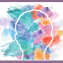 Outline of head over watercolor brush strokes- Training and Education