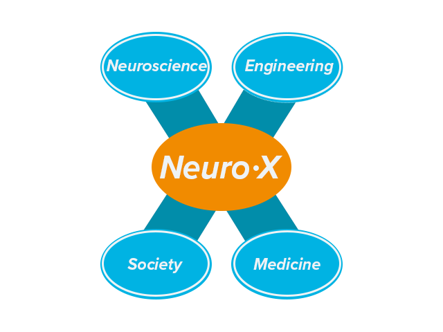 Illustration depicting the major components of the Neuro X initiative