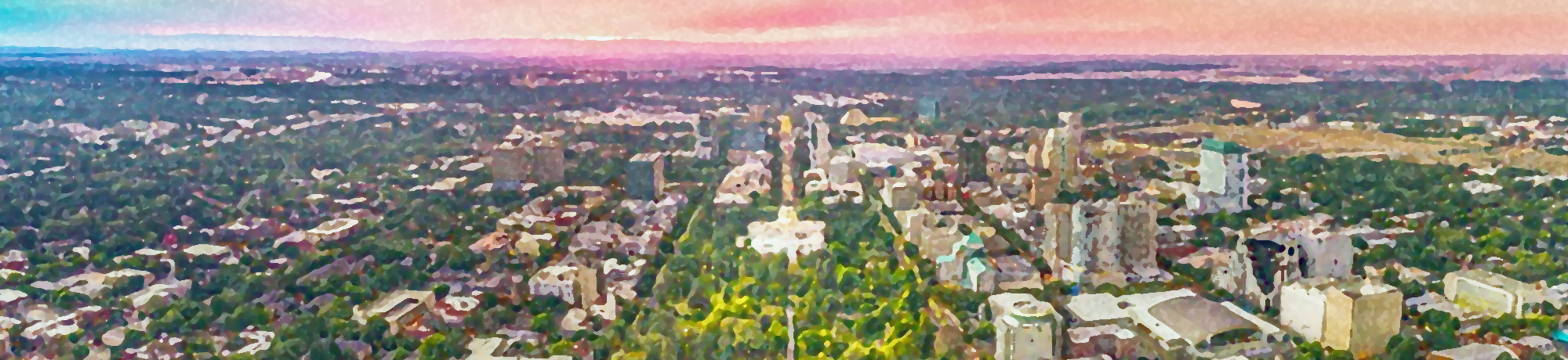 Artistic rendition of the Sacramento cityscape